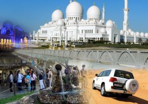 يوم كومبو تورز - جولة مدينة أبوظبي وجيب ديزرت سفاري دبي
